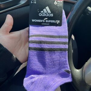 Adidas Women's Superlite No Show Socks - Purple
